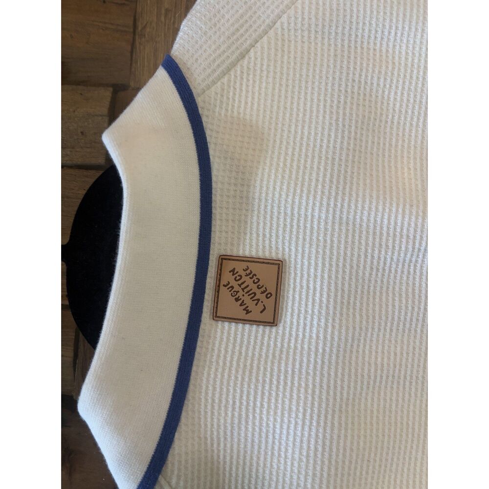 Louis Vuitton White and Blue Waffle Shirt - Picture 7 of 7